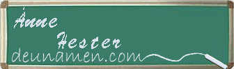 Änne Hester Visitenkarte
